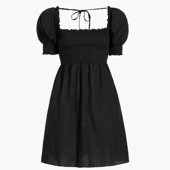 Hill House Dresses & Skirts - Hill House Home Sheer Black Swiss Dot Athena Nap Dress
